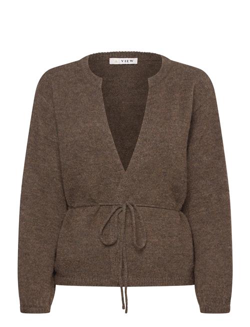 Lisette Knit Cardigan A-View Brown