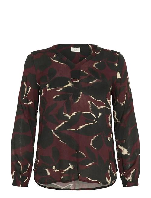 Kcami Ls Blouse Printed Kaffe Curve Red