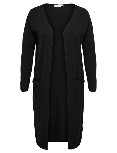 Carnew Esly Ls Open Long Cardigan Knt ONLY Carmakoma Black