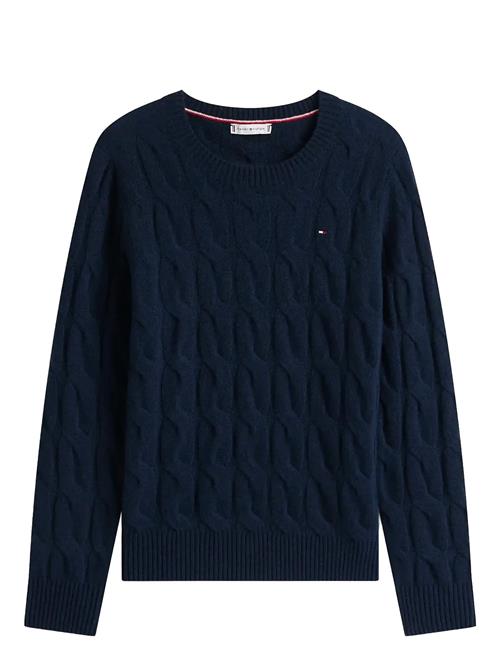 Soft Wool Cable C-Nk Ls Swt Tommy Hilfiger Navy