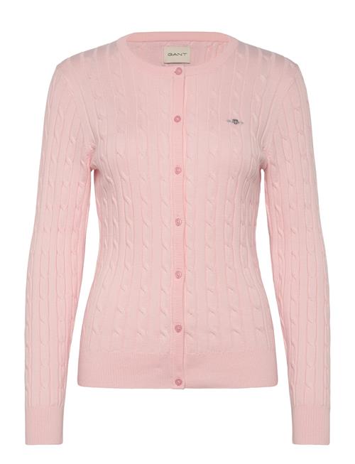 Stretch Cotton Cable Cardigan GANT Pink
