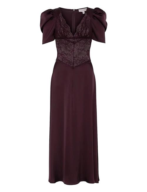 Francis Lace Midi Dress Love Lolina Burgundy