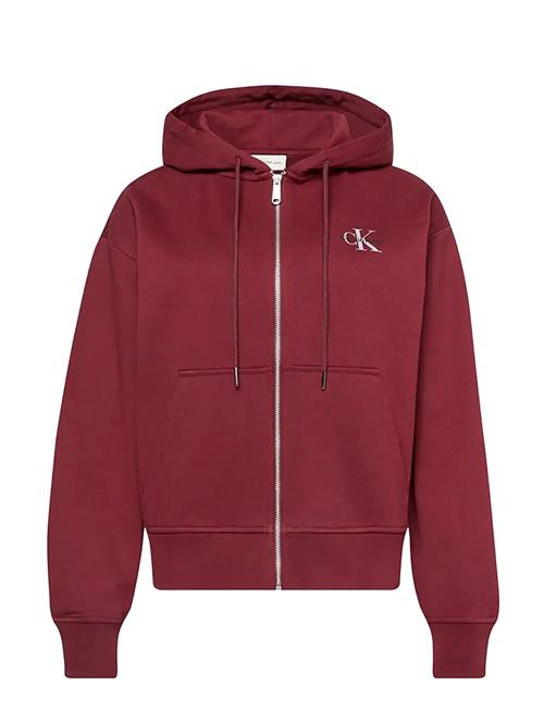 Monologo French Terry Fz Bf Hood Calvin Klein Jeans Burgundy
