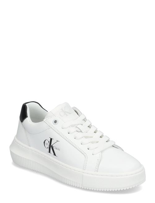 Chunky Cupsole Mono Lth Wn Calvin Klein White