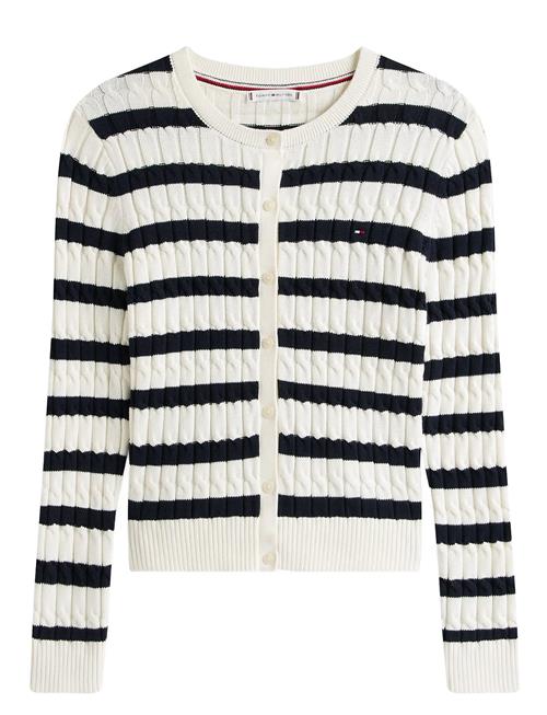 Co Cable Mid Gg C-Nk Ls Cardi Tommy Hilfiger White