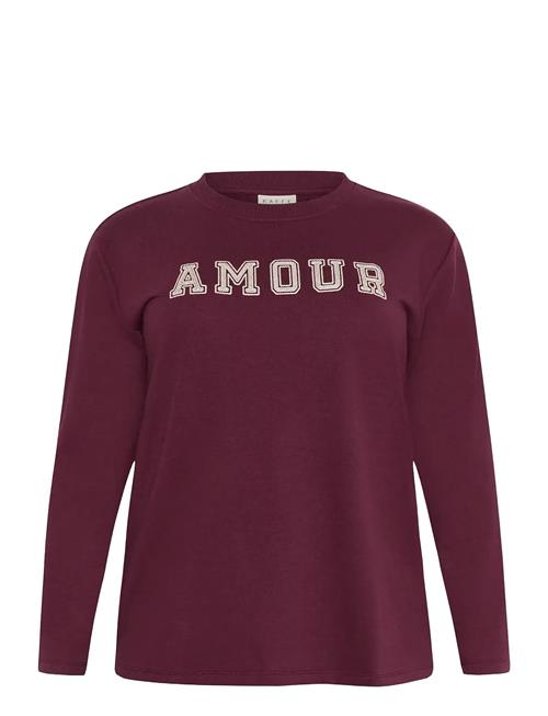 Kceliza Sweatshirt Kaffe Curve Burgundy