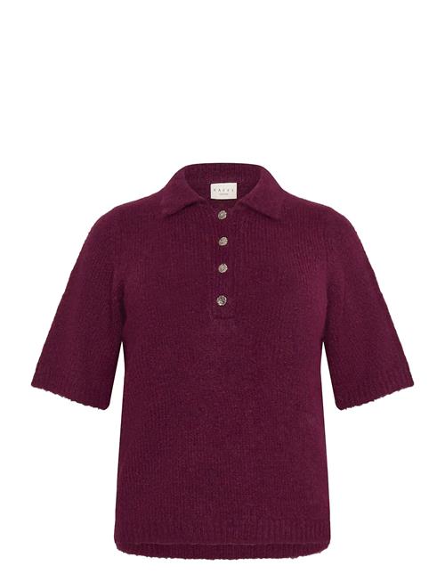 Kcemilia Polo Pullover Kaffe Curve Burgundy