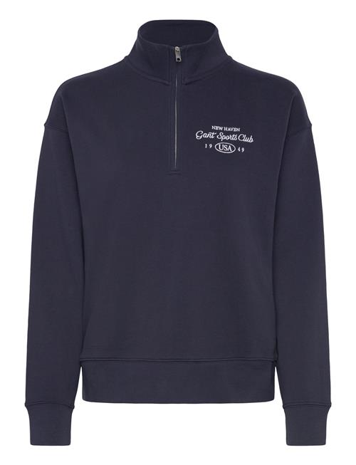 Graphic Half Zip Sweat GANT Navy