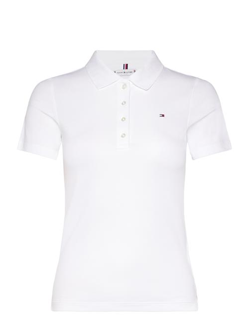 1985 Slim Pique Polo Ss Tommy Hilfiger White