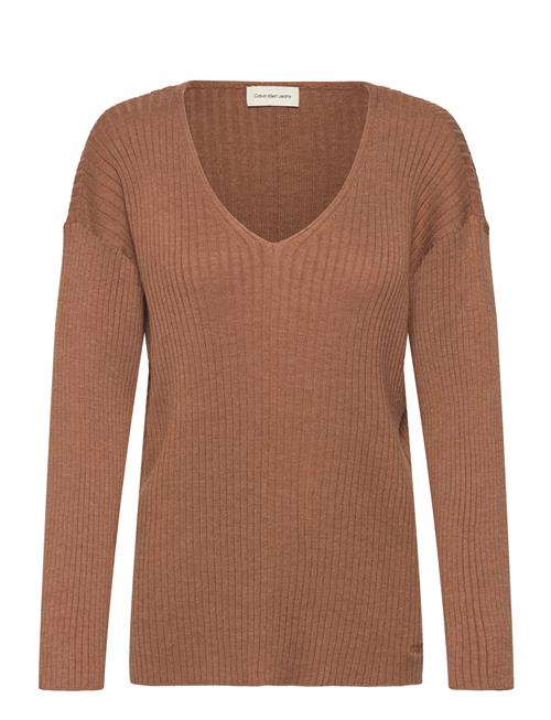 Buran Rib Top Calvin Klein Brown