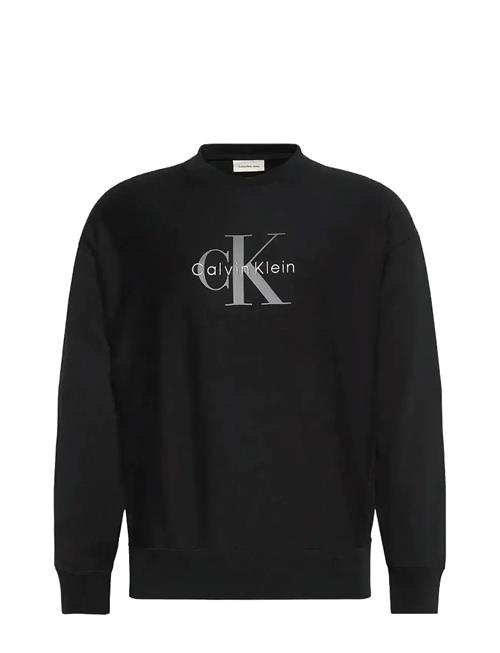 Ls Premium Terry Monologo Cn Swt Calvin Klein Jeans Black
