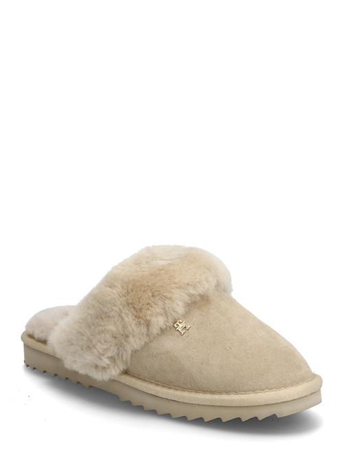 Th Shearling House Shoe Tommy Hilfiger Beige