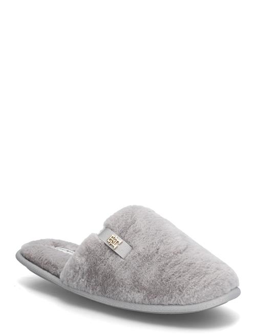 Th Faux Fur House Shoe Tommy Hilfiger Grey