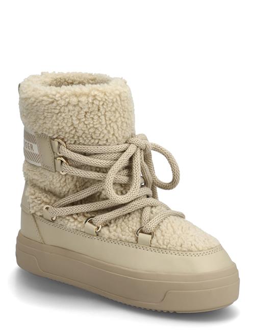 Faux Shearling Snowboot Tommy Hilfiger Cream