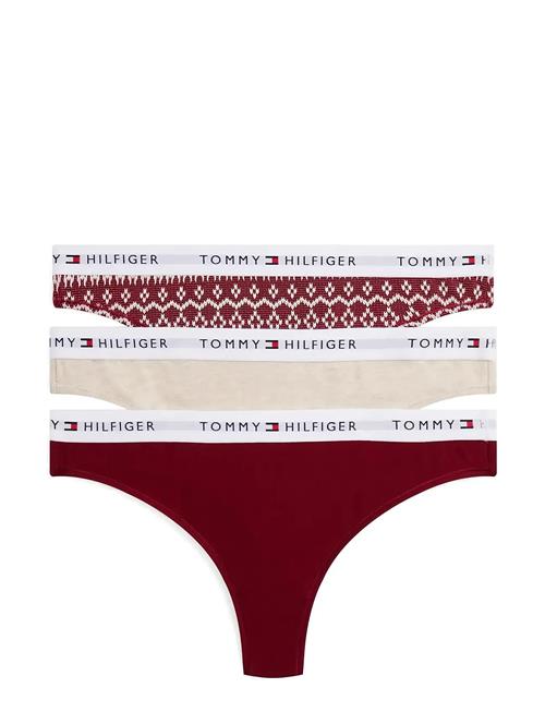 Gift 3 Pack Thong Prt Tommy Hilfiger Patterned