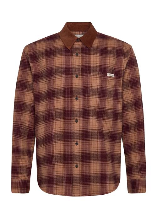 Ls Brushed Yd Twill Shirt Jacket Calvin Klein Jeans Red