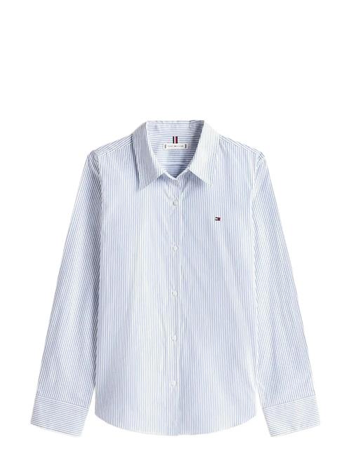 Ess Poplin Regular Shirt Tommy Hilfiger Blue