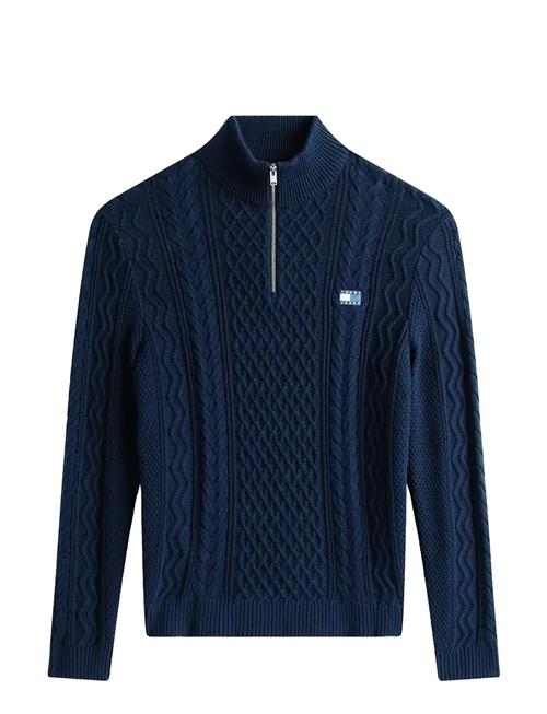 Tjm Slim Badge Cable Qrtr Zip Tommy Jeans Navy