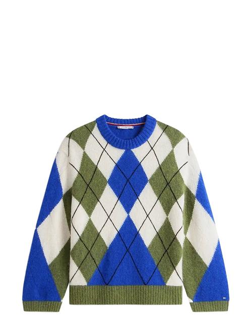 Alpaca Blend Argyle C-Nk Ls Swt Tommy Hilfiger Blue