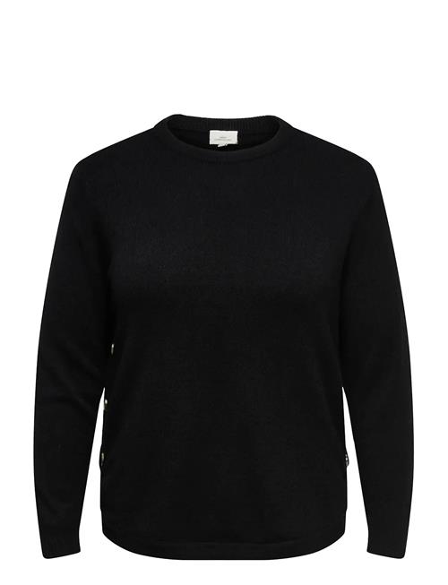 Carmargaretha Ls Button Pullover Knt ONLY Carmakoma Black