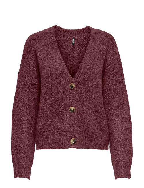 Carzoey L/S Cardigan Knt Noos ONLY Carmakoma Burgundy
