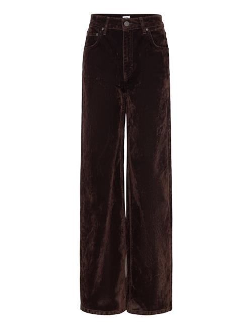 Turid Flocked Denim Jeans Twist & Tango Brown