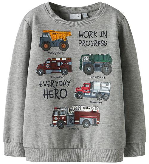 Name It Sweatshirt - NmmOrson - Grey Melange