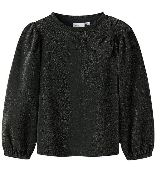 Name It Bluse - NmfRoisin - Sort m. Glimmer