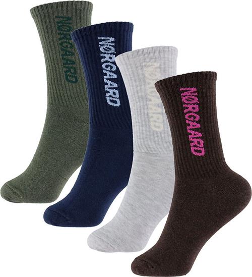 Mads Nørgaard Strømper - Sock Box Logo Step up - 4-pak - Multi