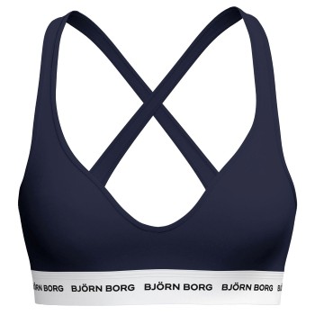 Björn Borg Bh Logo Bralette Marineblå bomuld X-Small Dame