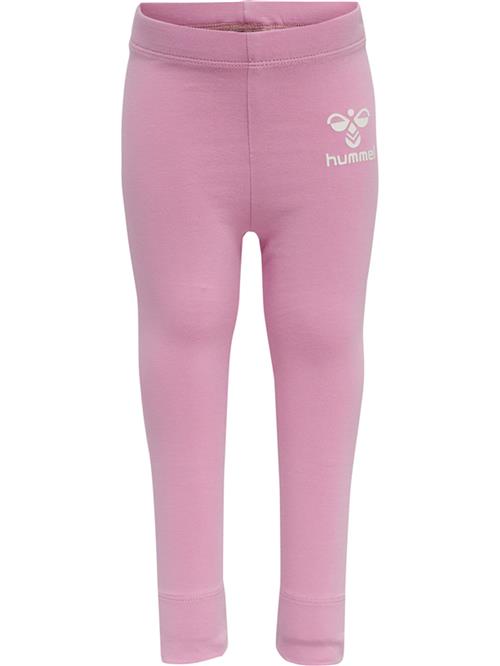 Hummel Leggings  lyserød / hvid