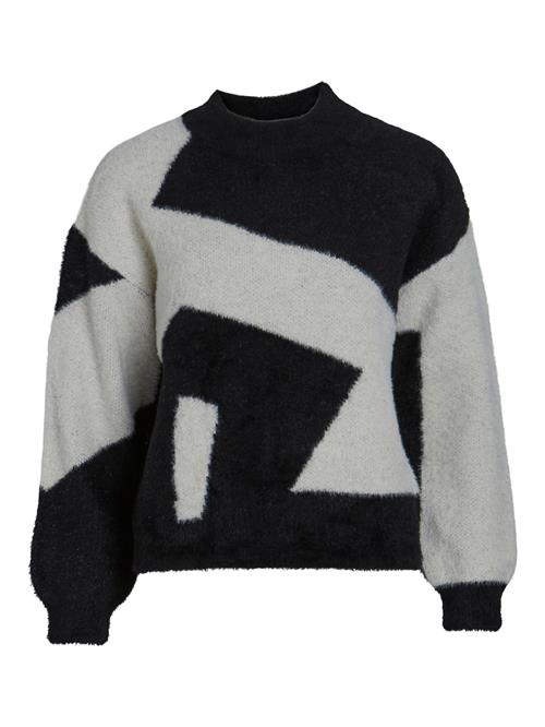 VILA Pullover 'GRACE'  sort / offwhite