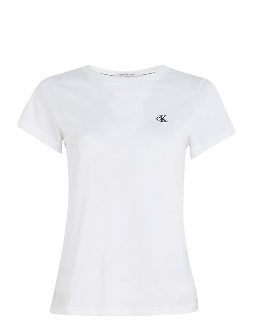 Ck Embroidery Slim Tee Calvin Klein Jeans White