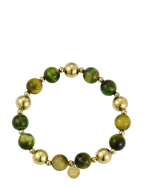 Kelly Brown Tiger Eye/Gold Bracelet Bud To Rose Khaki