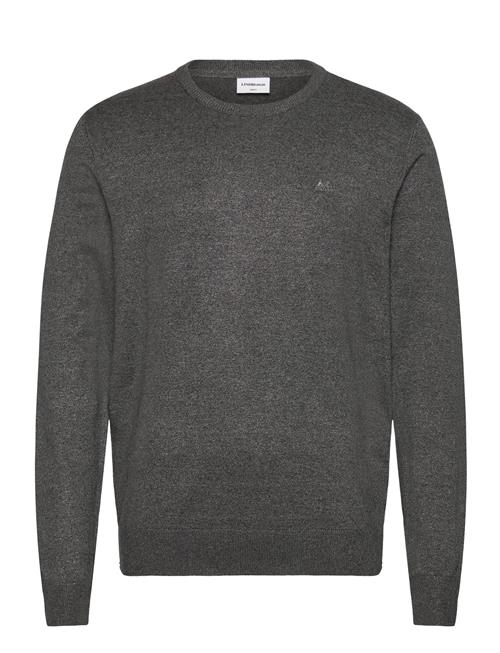 Ecovero L/S O-Neck Knit Lindbergh Grey
