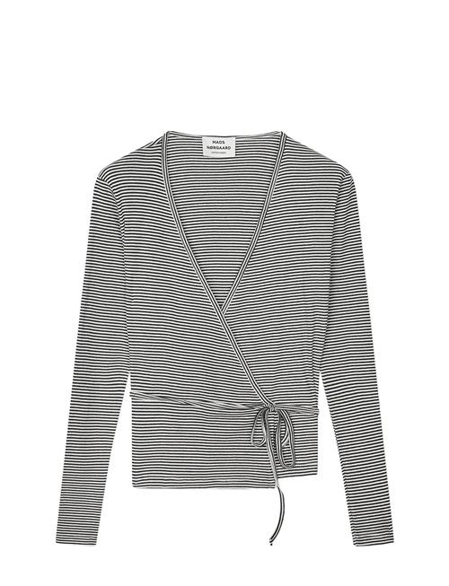 2X2 Cotton Stripe Susi Ls Top Mads Nørgaard White