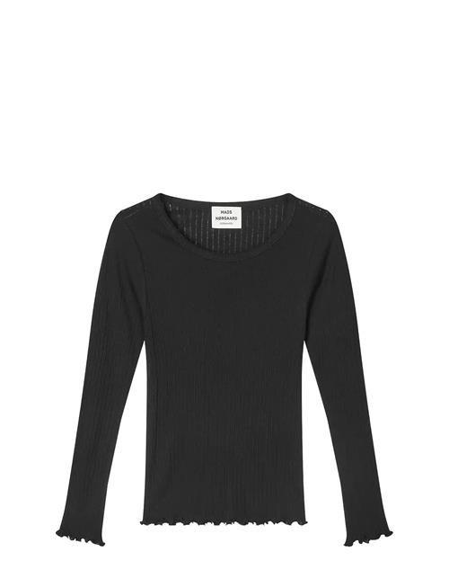 Pointella Troja Tee Ls Fav Mads Nørgaard Black