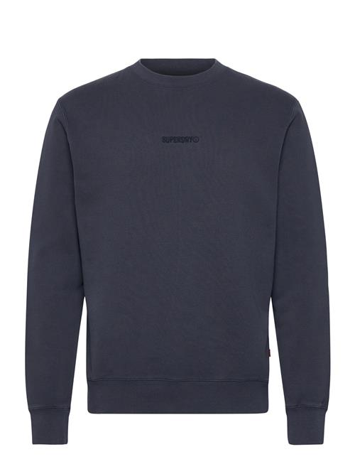 Micro Logo Crew Superdry Navy