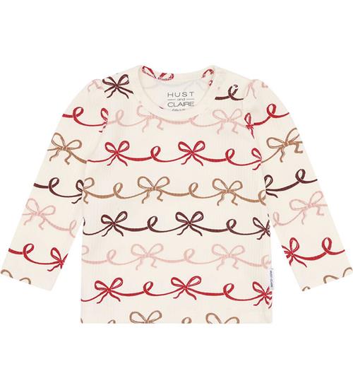 Hust and Claire Bluse - Rib - HCAmma - Sugar m. Sløjfer