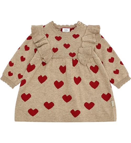 Hust and Claire Kjole - Strik - HCKristel - Biscuit m. Hjerter