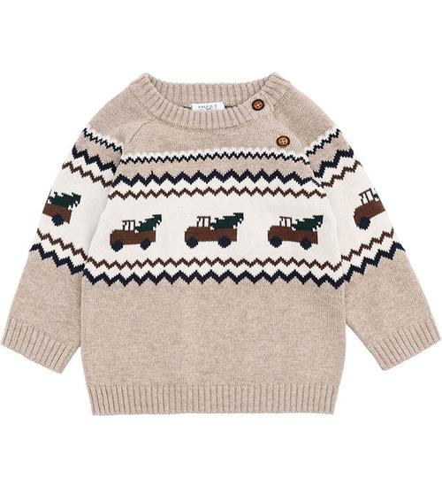 Hust and Claire Bluse - Strik - HCPerry - Beige Melange m. Lastb