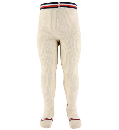 Tommy Hilfiger Strømpebukser - Ecru Melange
