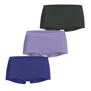 Björn Borg Trusser 3P Everyday Cotton Boxer Shorts Blå/Grøn bomuld Large Dame