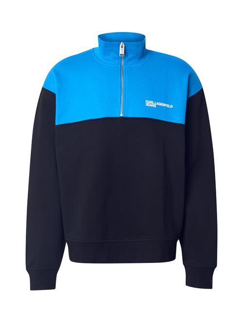 KARL LAGERFELD JEANS Sweatshirt  blå / sort / hvid
