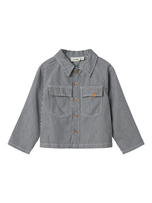LIL ATELIER Skjorte Kasper Dark Blue Denim White