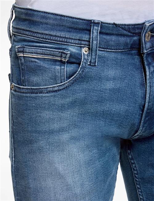 Grover Trousers Straight C-Stretch Replay Blue