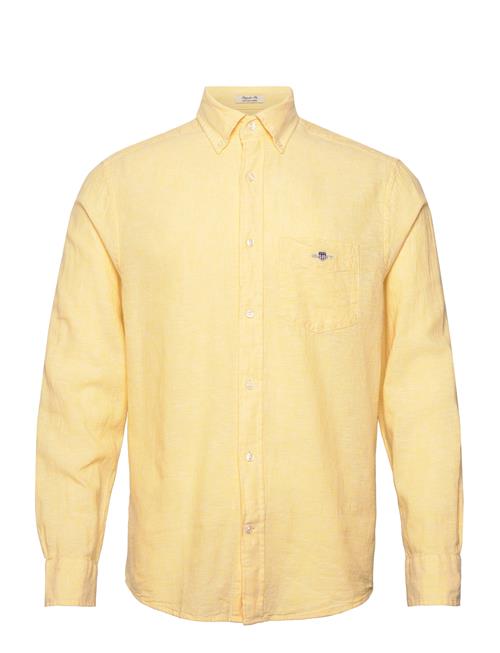 Reg Cotton Linen Shirt GANT Yellow