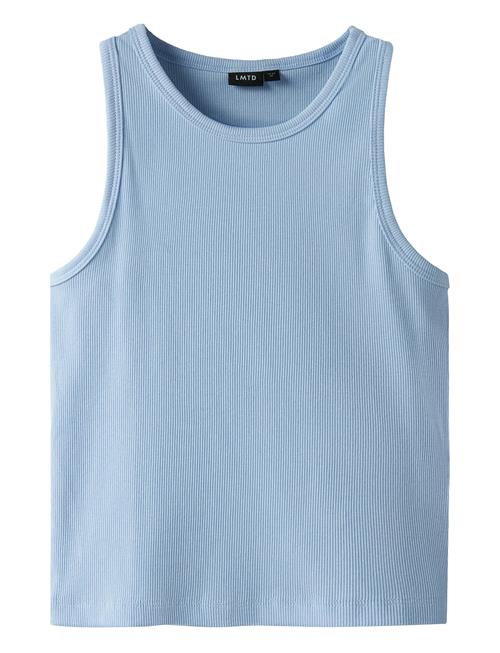 Nlfhinaja Crop Solid Tank Top LMTD Blue