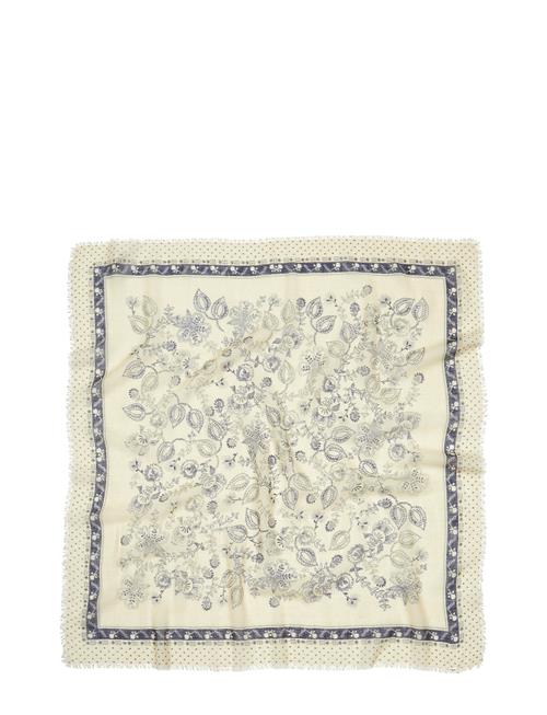 Dotted Flora Woo Scarf Becksöndergaard Cream