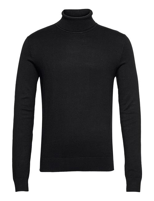 Ecovero L/S Roll Neck Knit Lindbergh Black